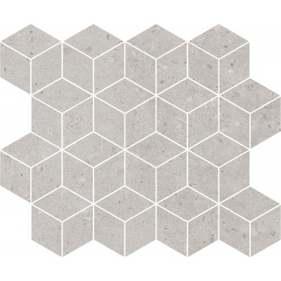 Мозаика T017/14053 Декор Риккарди мозаичный серый светлый матовый 45x37,5
