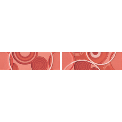 Плитка LGOO Glamour Coral List. Circle Mix 2 8х25