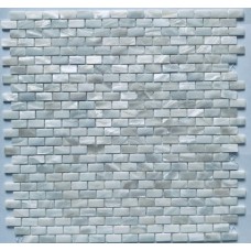 Мозаика PIX768 из натурального перламутра Super White 10*20 290х300х2