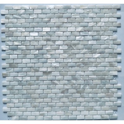 Мозаика PIX768 из натурального перламутра Super White 10*20 290х300х2