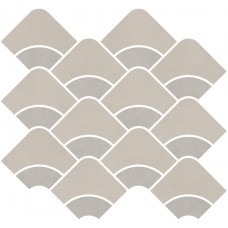Мозаика KMD2HID007BR Декор Таделакт наборный серый светлый, серый матовый обрезной 30x28x0,9