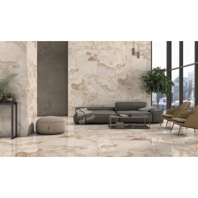 Керамогранит ENONX7007FL120280 Onyx Cream Full Lappato 1200x2800x6