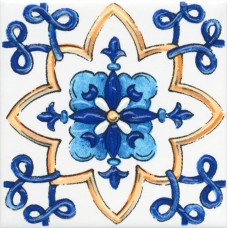 Плитка STG/A486/1146H Вставка Капри майолика 9,8х9,8