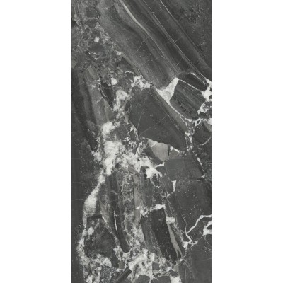 Плитка 48007R Риальто чёрный глянцевый обрезной 40x80x1