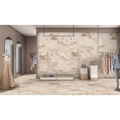 Керамогранит ENONX7007FL120280 Onyx Cream Full Lappato 1200x2800x6