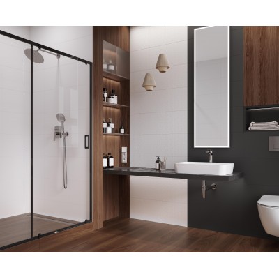 Плитка 13148TR Diamond nero сатин обрезной 30x89,5