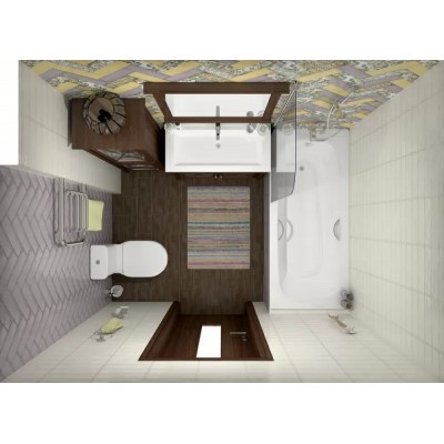 Плитка 9020 Монпарнас сиреневый 8.5*28.5