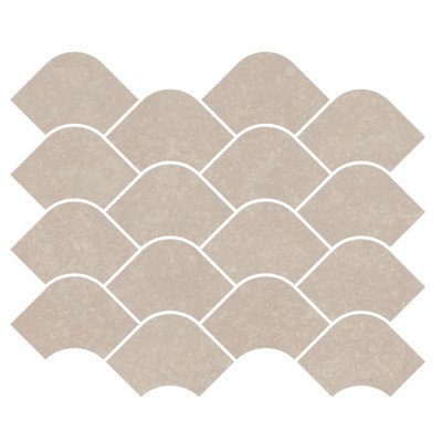 Плитка KMD2HID003BR Декор Касабланка наборный бежевый светлый матовый обрезной 30x25x0,9