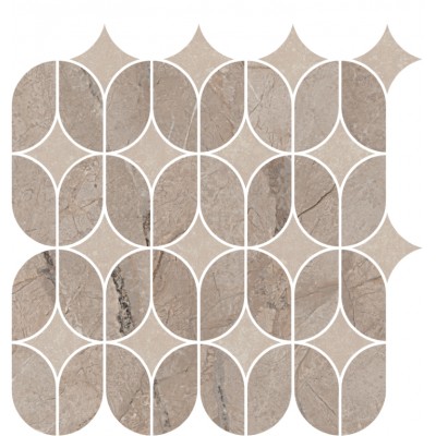 Плитка KMD2HID014BR Декор Ифран наборный бежевый светлый глянцевый обрезной 30x32,5x0,9