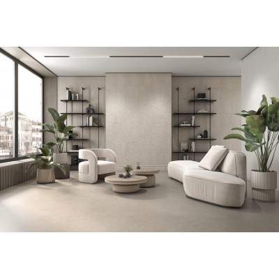 Плитка FME021R Плинтус Догана серый светлый матовый обрезной 20x40x1,6