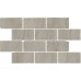 Мозаика BR033 Бордюр Сан-Марко мозаичный серый матовый обрезной 46,5x26,5x0,9