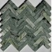 Мозаика PIX320 Jet Green полированная 23х73 317х282х6