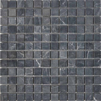 Мозаика PIX248 Nero Marquna из мрамора матовая 23x23 305х305x6