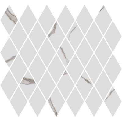 Мозаика T054/48022 Декор Монте Тиберио мозаичный белый глянцевый 37,5x35x1