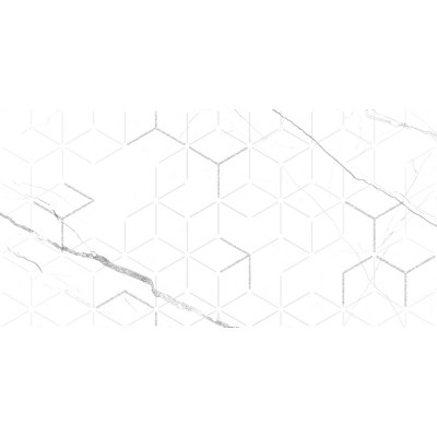 Плитка GT124VG Siluet Белый Декор 50x25