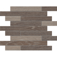 Мозаика Мозаика KW03/KW02 Wenge/Light Grey Muretto структурированный 30x35