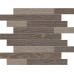 Мозаика Мозаика KW03/KW02 Wenge/Light Grey Muretto структурированный 30x35