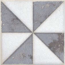 Керамогранит STG/A407/1266H Вставка Амальфи орнамент коричневый 9,8х9,8