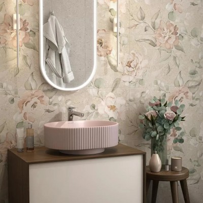 Мозаика T036/SG6537 Риккарди мозаичный серый светлый матовый 46,8x9,8