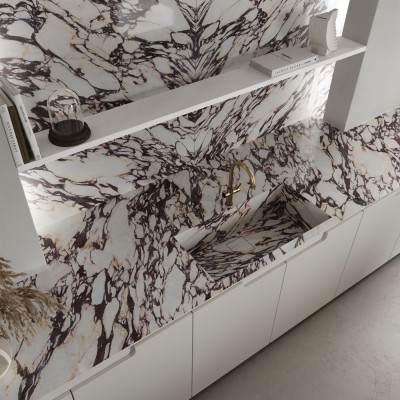 Керамогранит MB27 Calacatta Brasile Satin 12mm 162x324